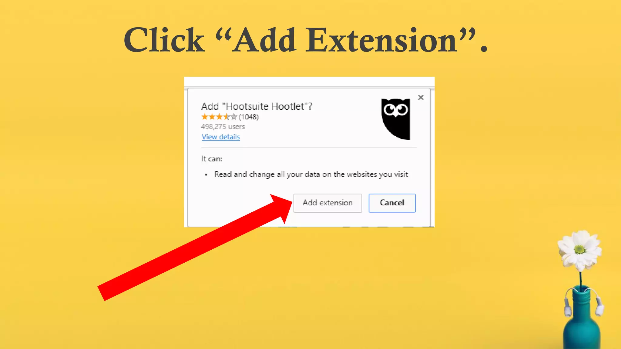 Click “Add Extension”.
 