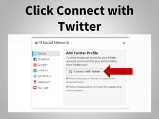 Click Connect with
Twitter
 