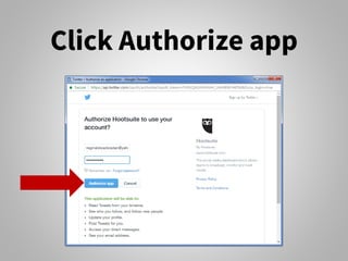 Click Authorize app
 