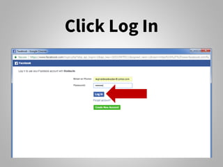 Click Log In
 