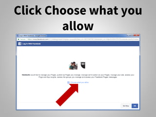 Click Choose what you
allow
 