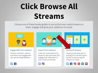 Click Browse All
Streams
 