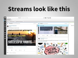 Streams look like this
 