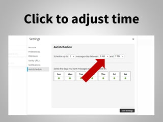 Click to adjust time
 