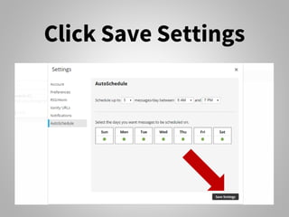 Click Save Settings
 