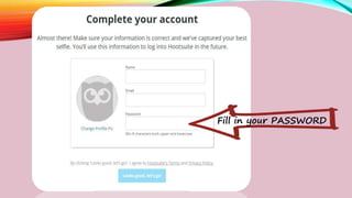 Fill in your PASSWORD
 