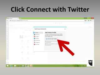 Click Connect with Twitter
 