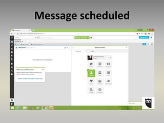 Message scheduled
 