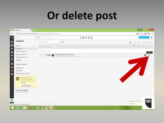 Or delete post
 