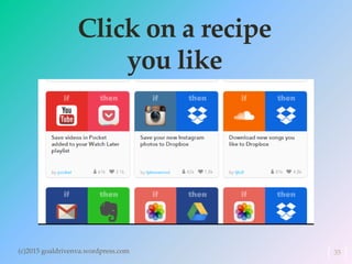 Click on a recipe
you like
(c)2015 goaldrivenva.wordpress.com 35
 