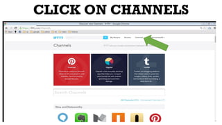 CLICK ON CHANNELS
 