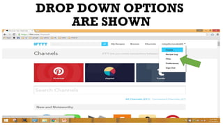 DROP DOWN OPTIONS
ARE SHOWN
 