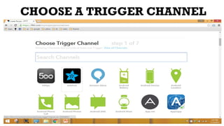 CHOOSE A TRIGGER CHANNEL
 