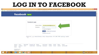 LOG IN TO FACEBOOK
 