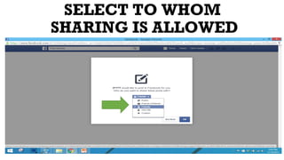 SELECT TO WHOM
SHARING IS ALLOWED
 