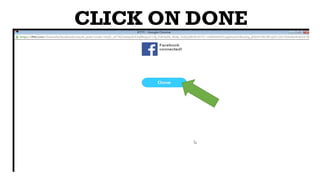 CLICK ON DONE
 