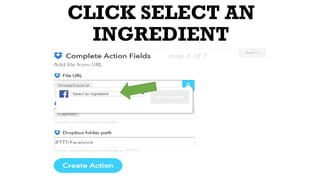 CLICK SELECT AN
INGREDIENT
 