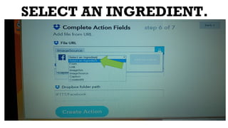 SELECT AN INGREDIENT.
 