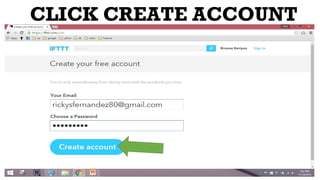 CLICK CREATE ACCOUNT
 