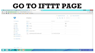 GO TO IFTTT PAGE
 