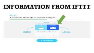 INFORMATION FROM IFTTT
 
