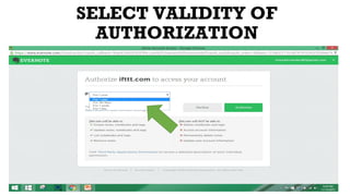 SELECT VALIDITY OF
AUTHORIZATION
 