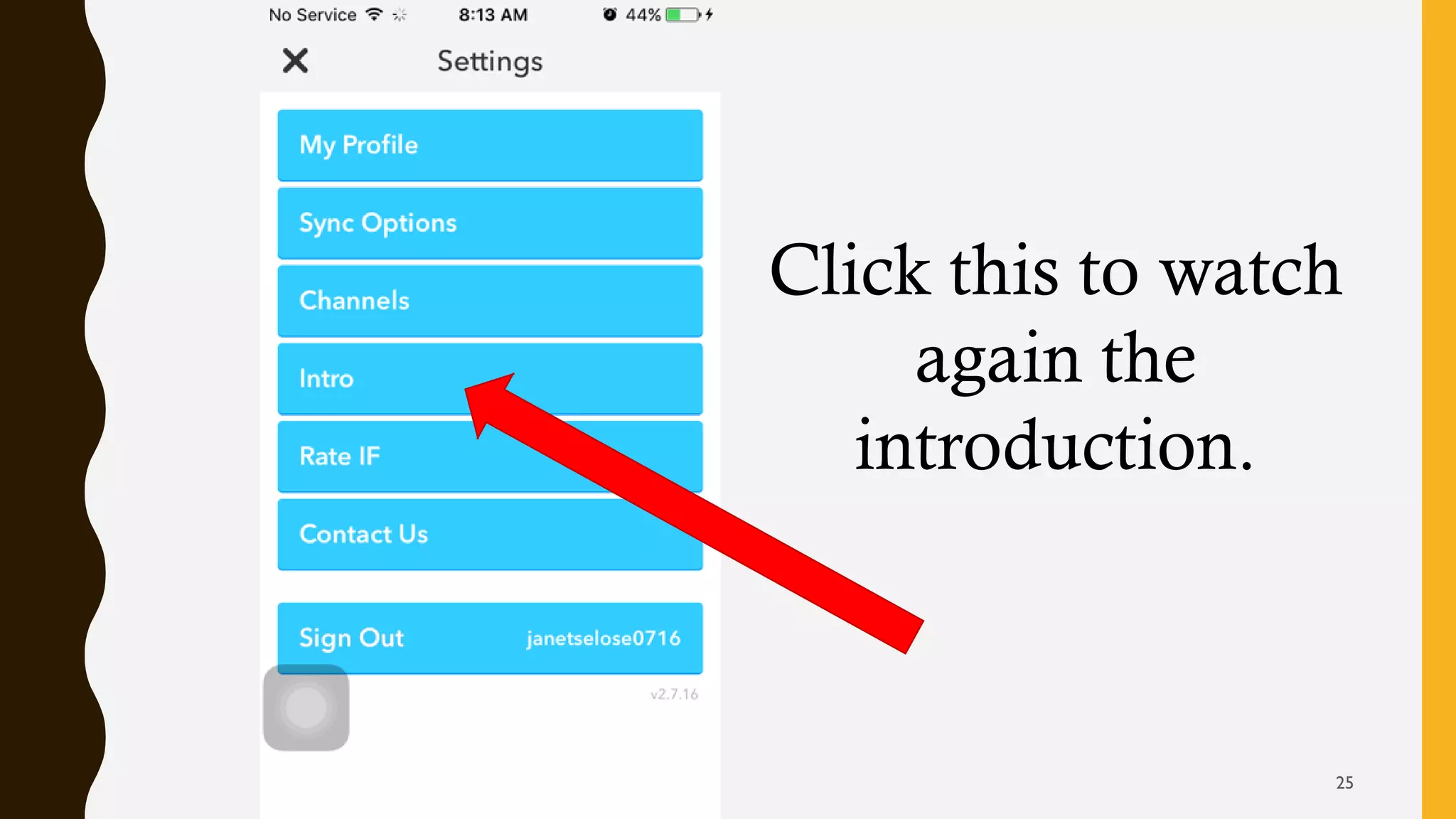 Click this to watch
again the
introduction.
25
 