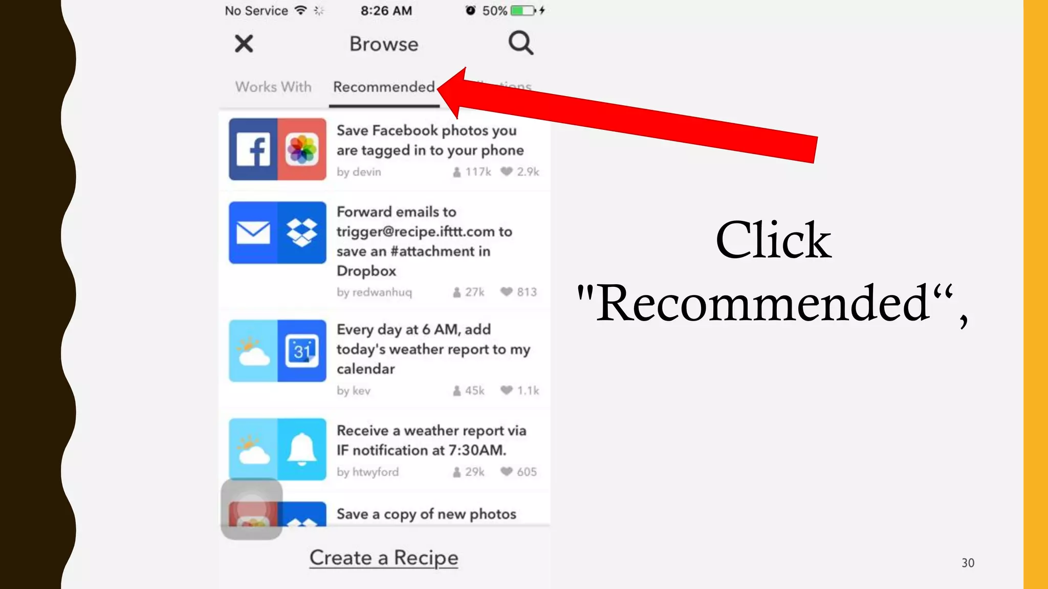 Click
"Recommended“,
30
 