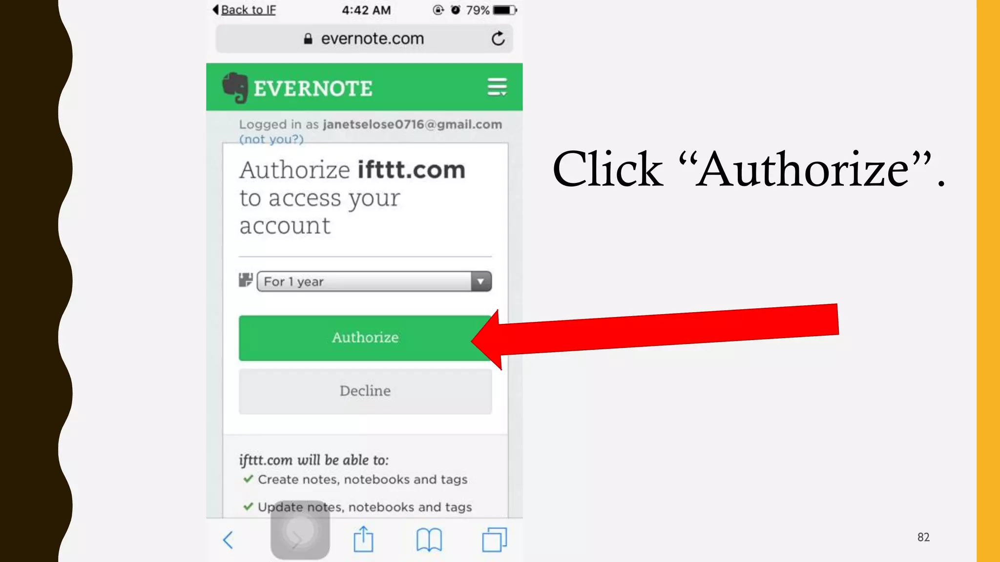 Click “Authorize”.
82
 