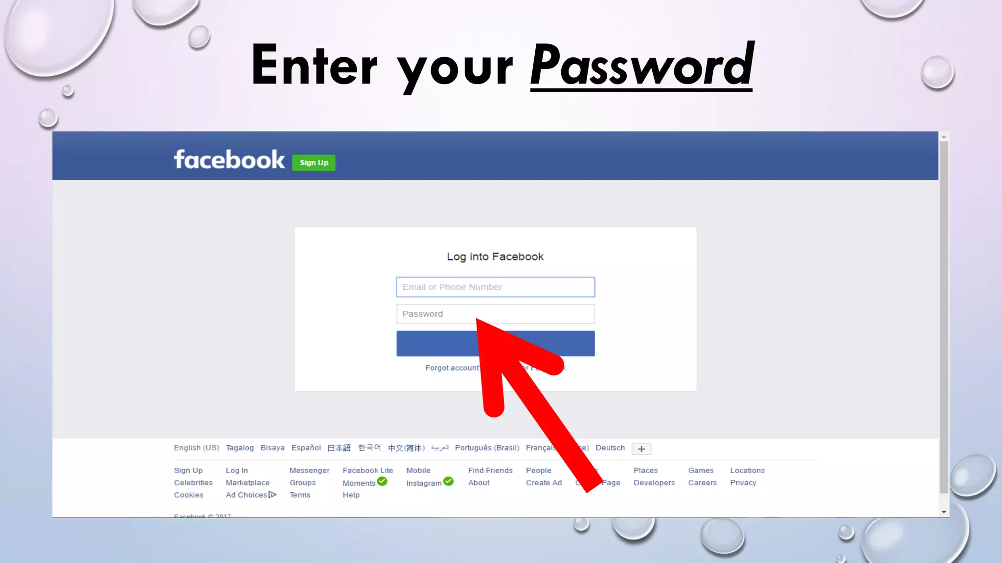 Enter your Password
 