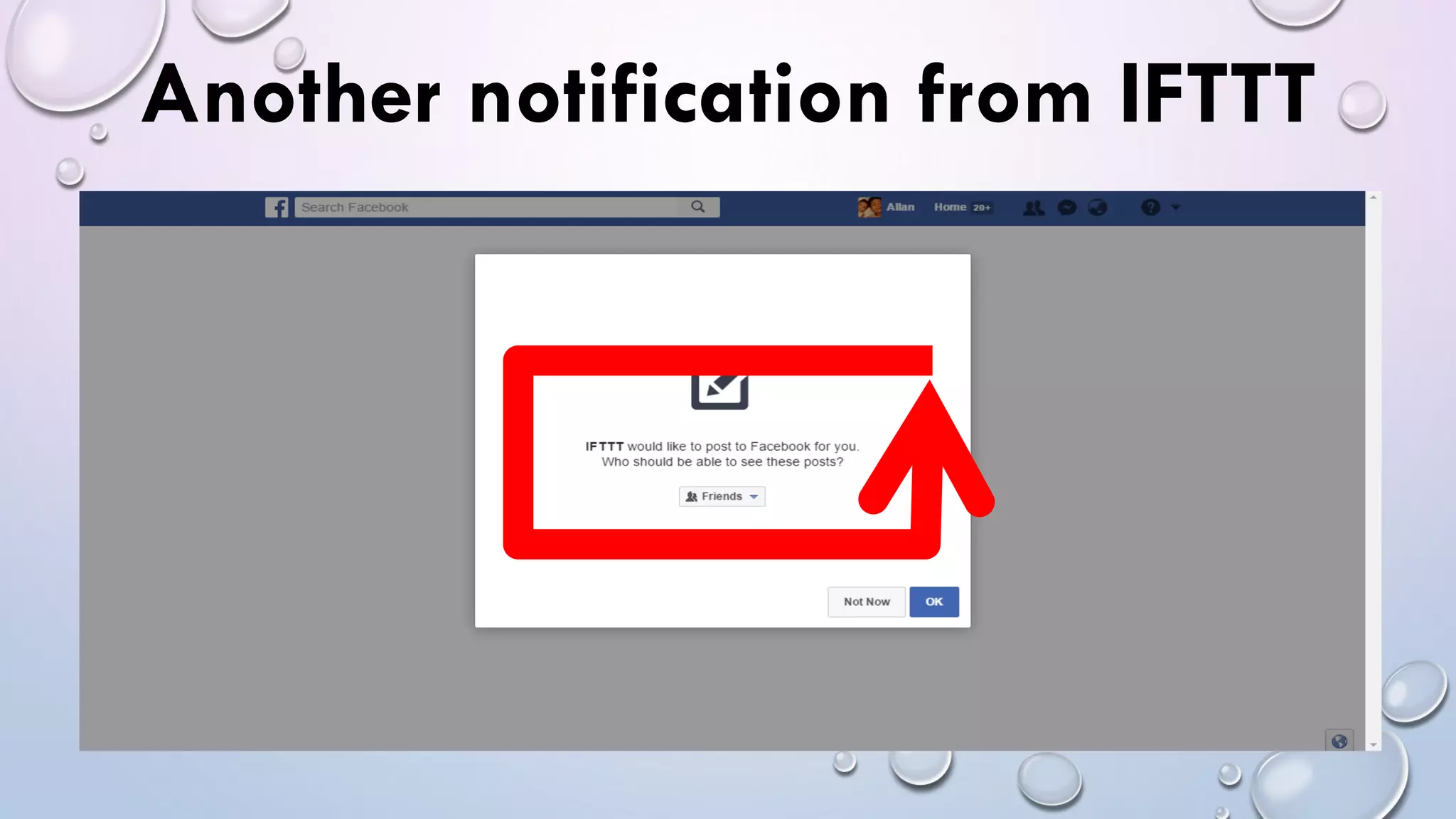 Another notification from IFTTT
 