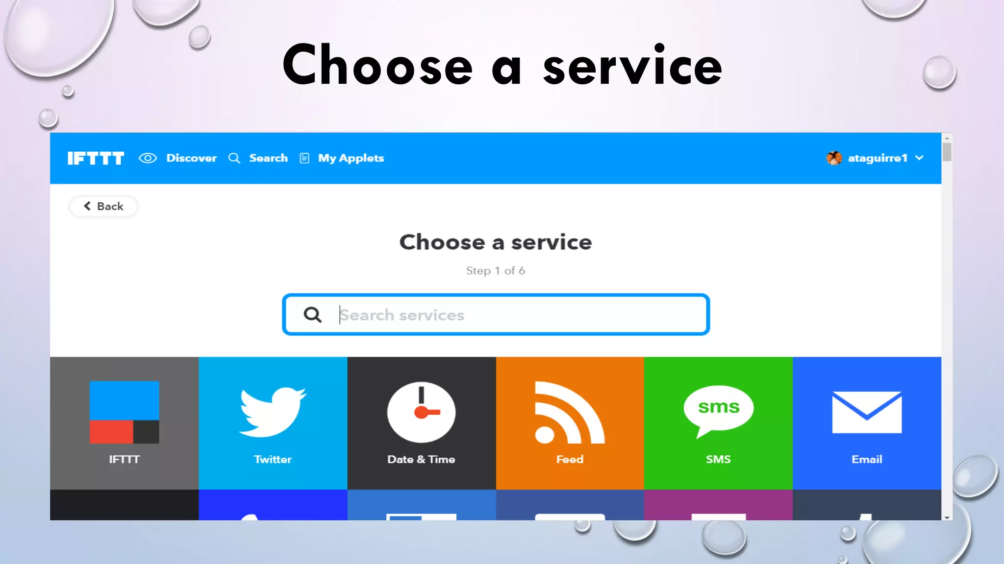 Choose a service
 