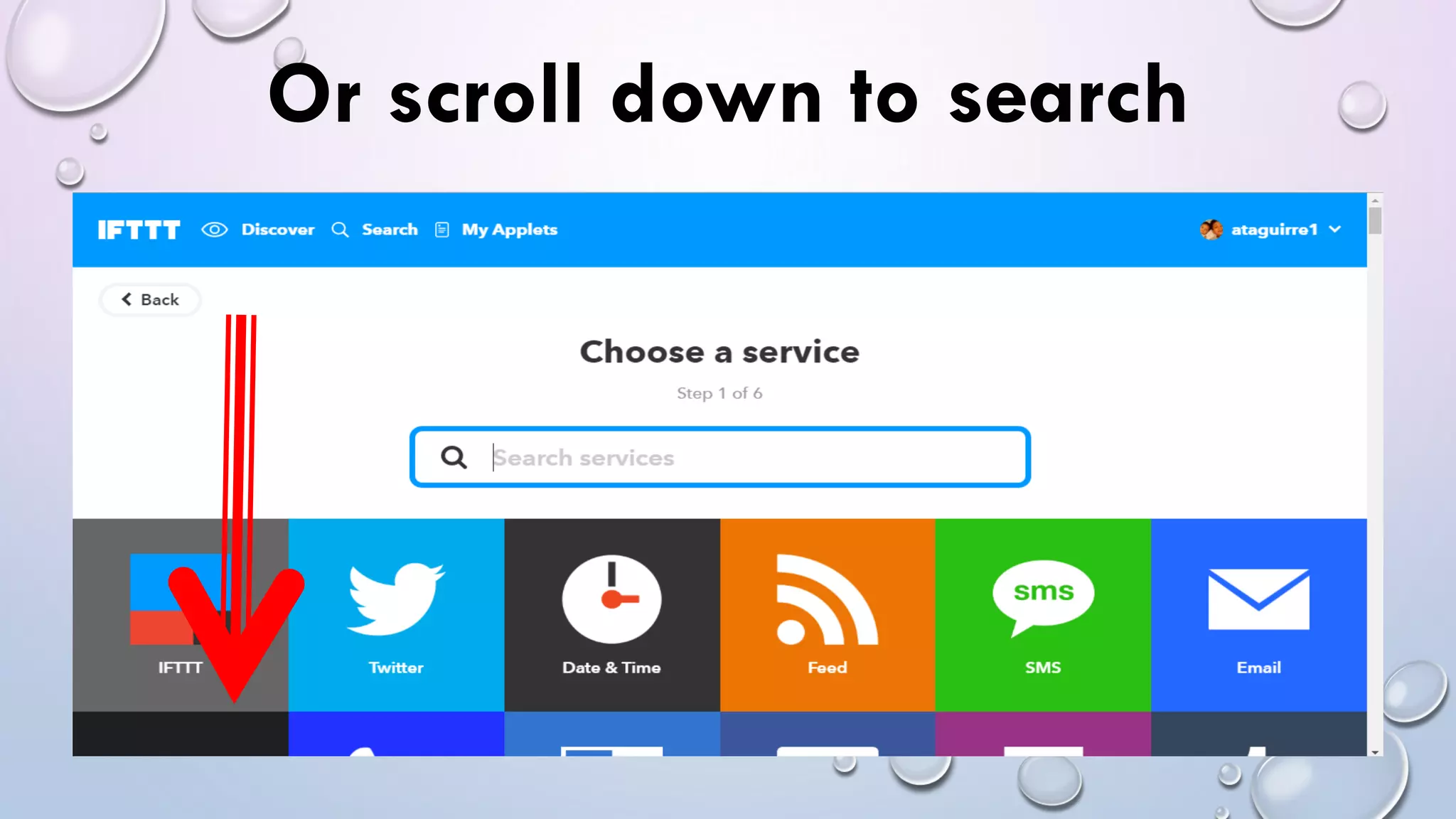 Or scroll down to search
 