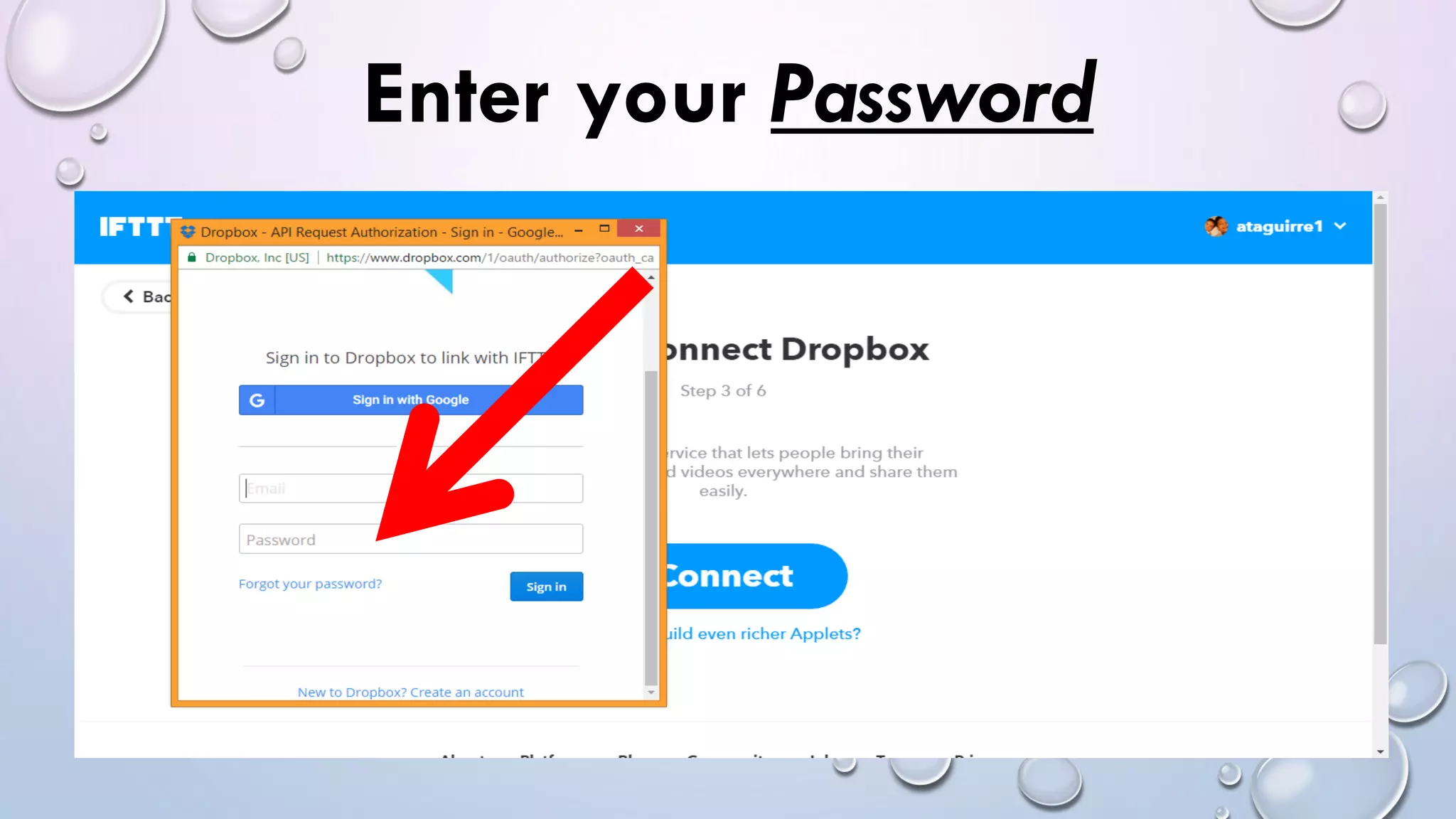 Enter your Password
 