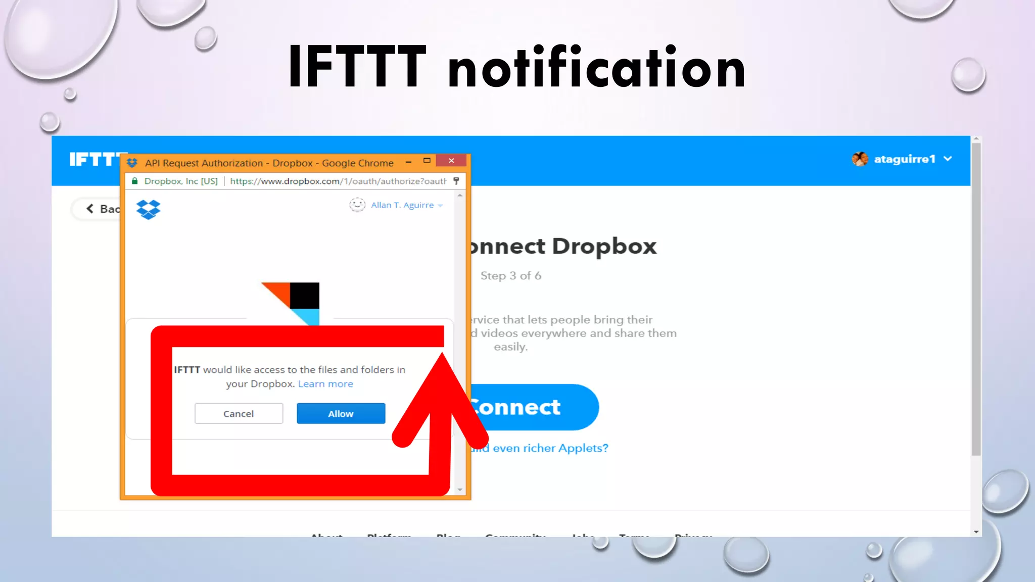 IFTTT notification
 