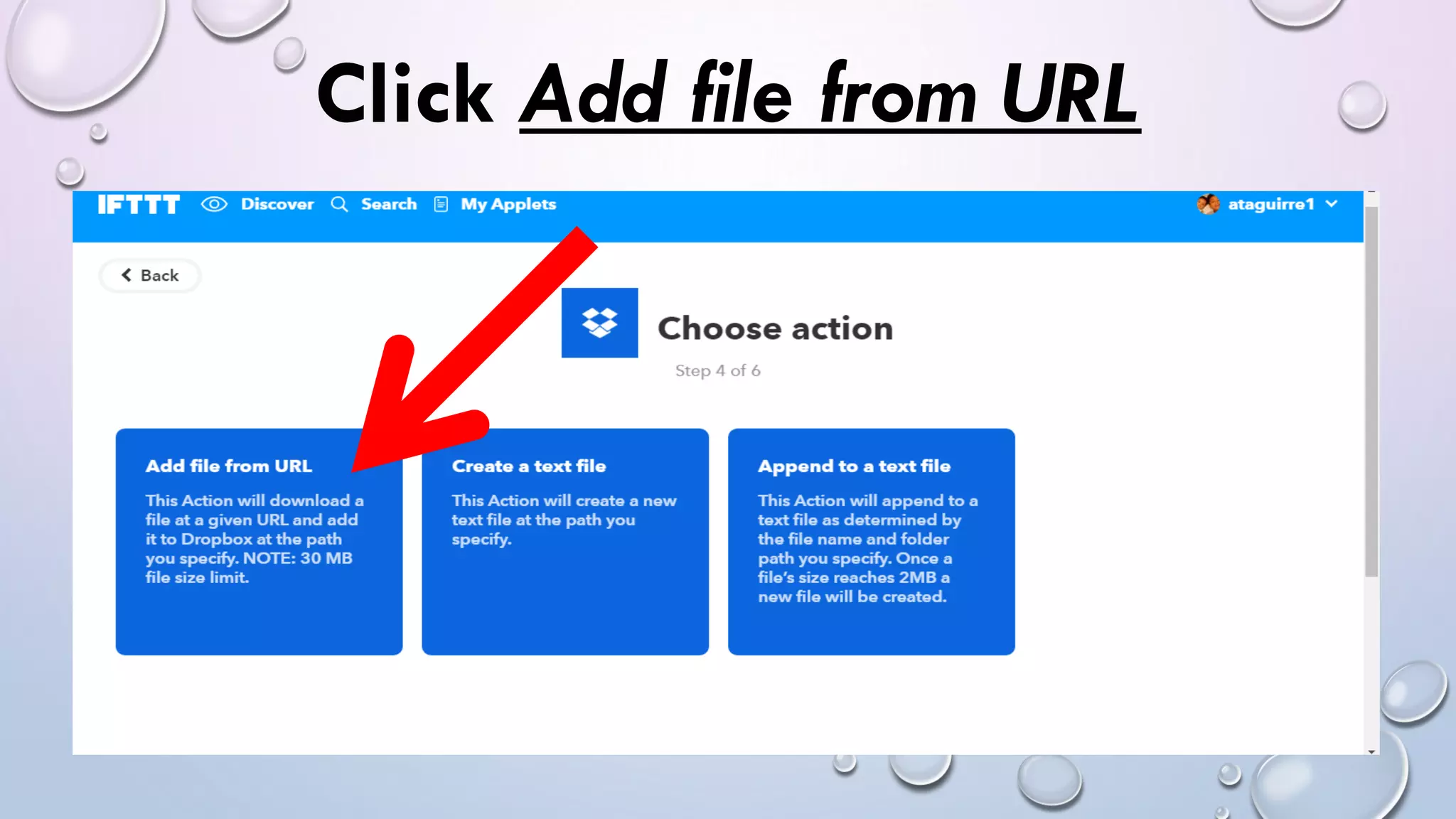 Click Add file from URL
 