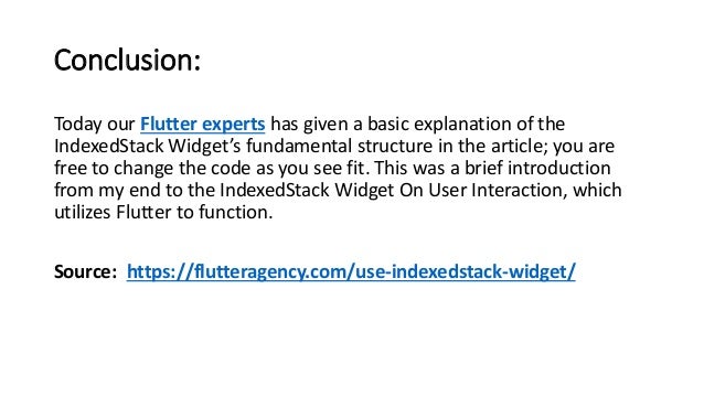 How to Use IndexedStack Widget In Flutter.pptx