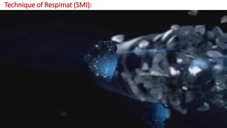Technique of Respimat (SMI):
 