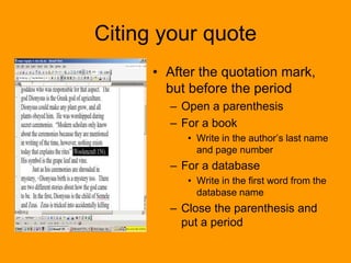Citation Before Or After Period How To Use In Text Citation 2010 2011