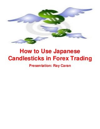 How to Use Japanese
Candlesticks in Forex Trading
Presentation: Ray Caran

 