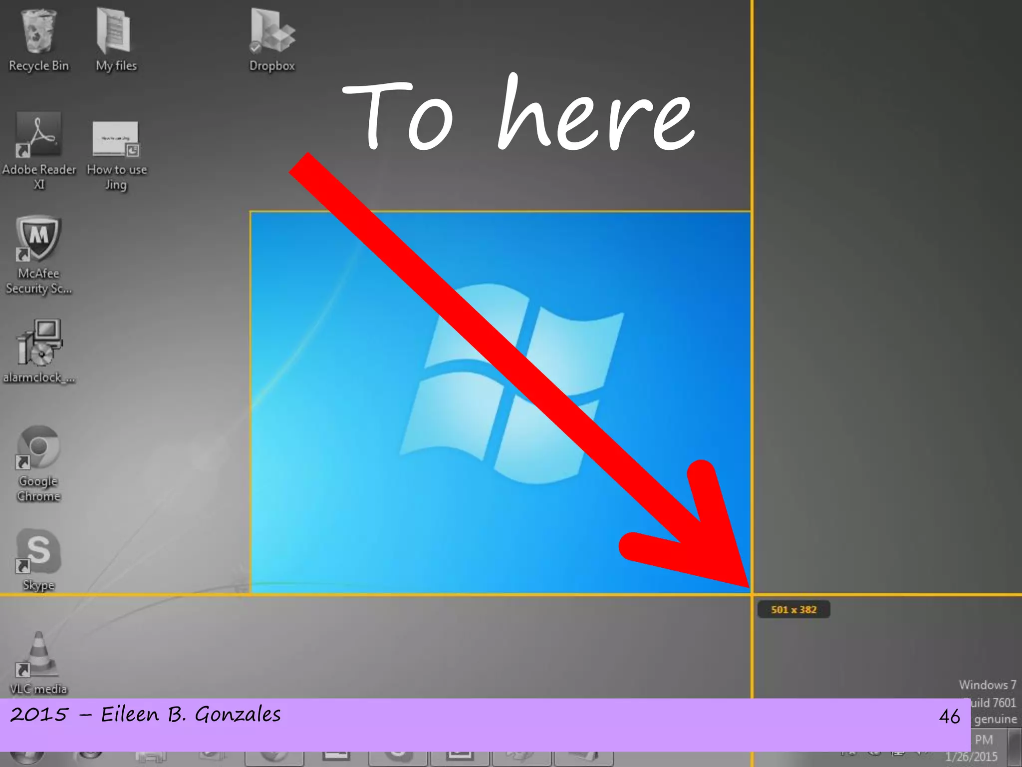 2015 – Eileen B. Gonzales 46
To here
 