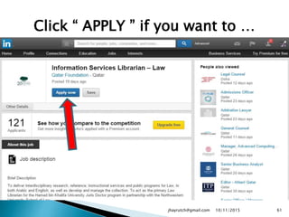 Click “ APPLY ” if you want to …
10/11/2015jhayrutch@gmail.com 61
 
