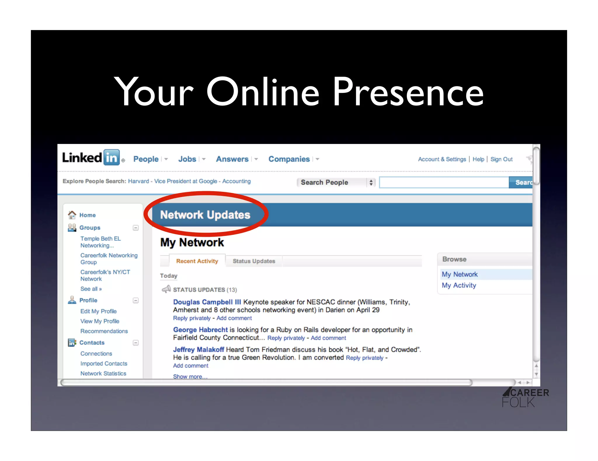 Your Online Presence
 