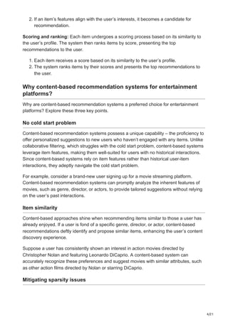 How to use LLMs for creating a content-based recommendation system for ...