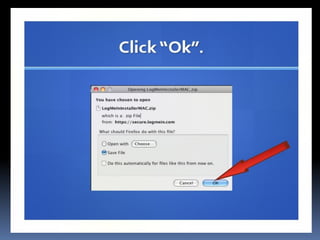 How to use log me in