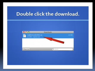 How to use log me in