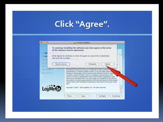 How to use log me in