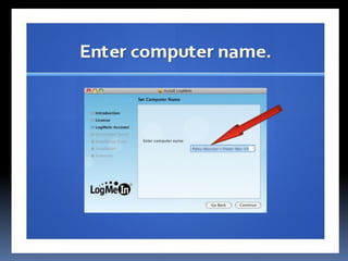 How to use log me in