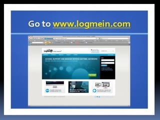 How to use log me in