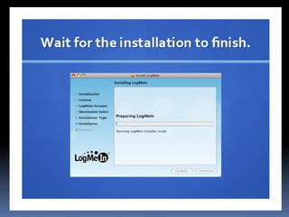 How to use log me in
